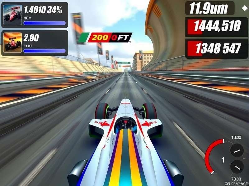 F1 Nitro Storm multiplayer race in progress