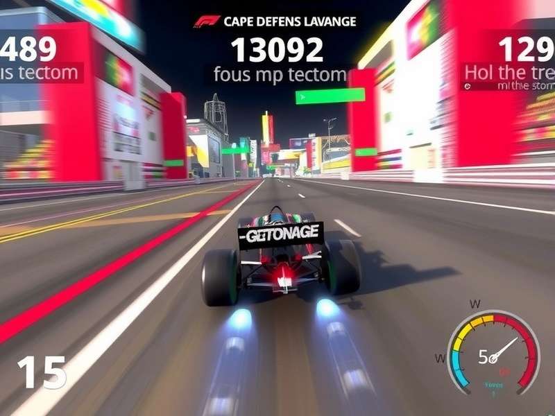 F1 Nitro Storm car customization interface