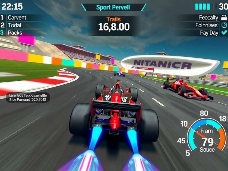 F1 Nitro Storm gameplay screenshot showing high-speed racing action